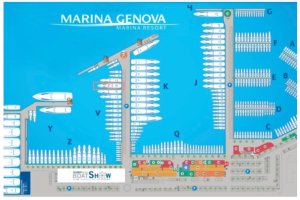 60 x 11 Meter Kajplats/Förtöjning Genova Småbåtshamn Till Salu