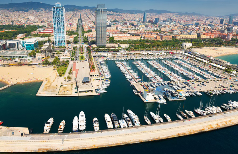 Port Olimpic Barcelona Småbåtshamn - Förtöjningar