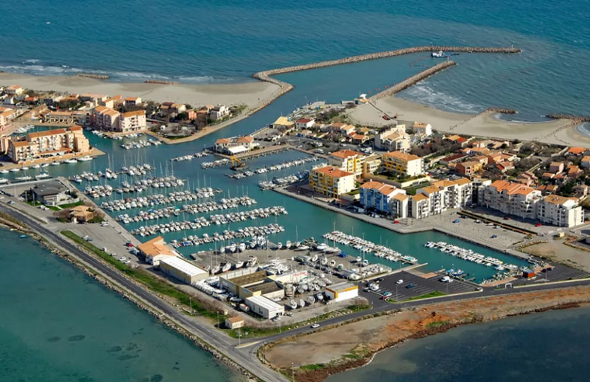 Port de Canet en Rousillon Småbåtshamn Gard Languedoc   - Småbåt