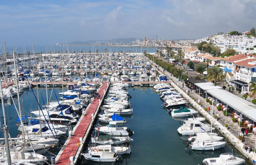 Port de Sitges - Aiguadolç Småbåtshamn - Förtöjningar